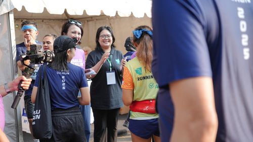 Race photo from KEMLU RUN 2025