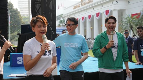 Race photo from KEMLU RUN 2025