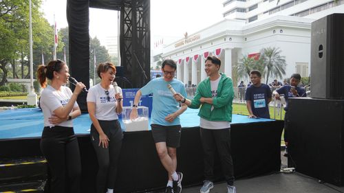 Race photo from KEMLU RUN 2025