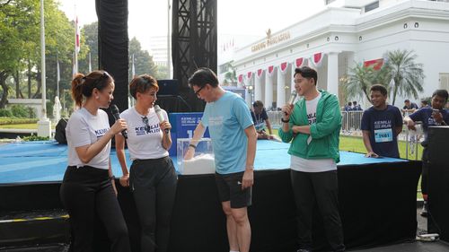 Race photo from KEMLU RUN 2025
