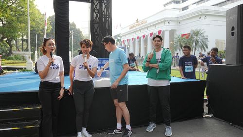 Race photo from KEMLU RUN 2025