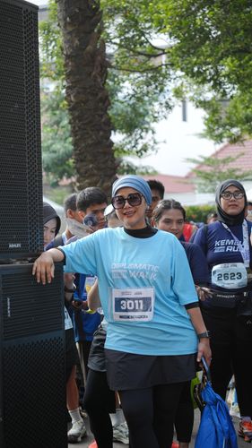 Race photo from KEMLU RUN 2025