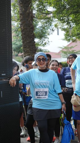 Race photo from KEMLU RUN 2025