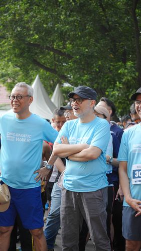 Race photo from KEMLU RUN 2025