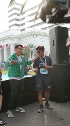 Race photo from KEMLU RUN 2025