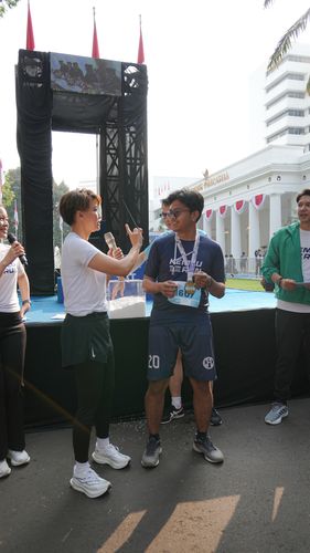 Race photo from KEMLU RUN 2025