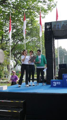 Race photo from KEMLU RUN 2025
