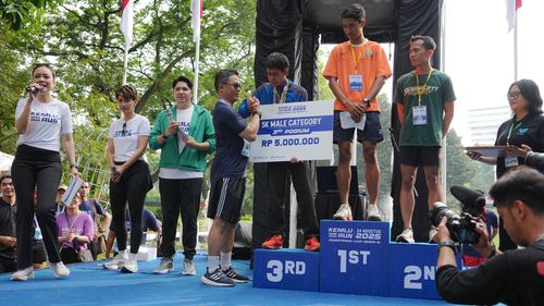 Race photo from KEMLU RUN 2025