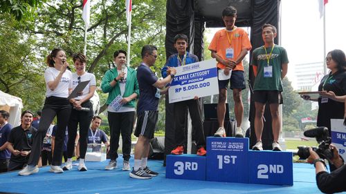 Race photo from KEMLU RUN 2025