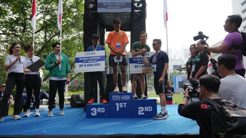 Race photo from KEMLU RUN 2025