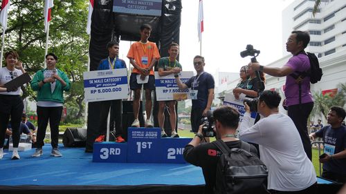 Race photo from KEMLU RUN 2025