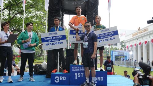 Race photo from KEMLU RUN 2025