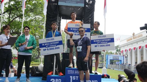 Race photo from KEMLU RUN 2025
