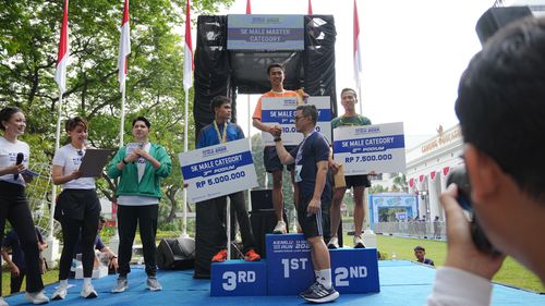 Race photo from KEMLU RUN 2025