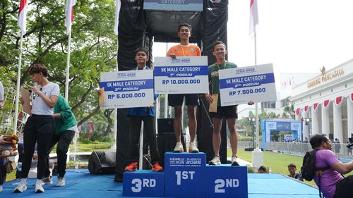Race photo from KEMLU RUN 2025