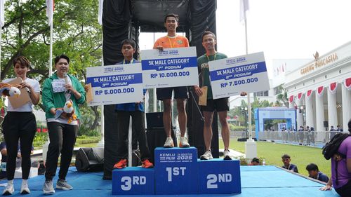 Race photo from KEMLU RUN 2025