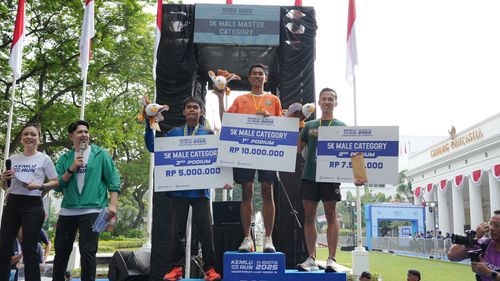 Race photo from KEMLU RUN 2025