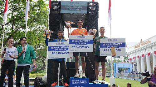 Race photo from KEMLU RUN 2025