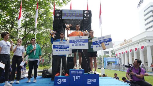 Race photo from KEMLU RUN 2025