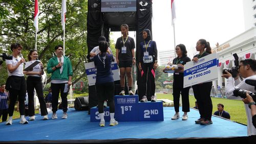 Race photo from KEMLU RUN 2025