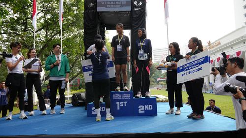 Race photo from KEMLU RUN 2025