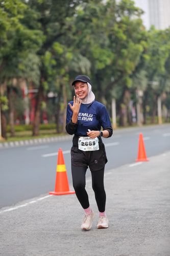 Race photo from KEMLU RUN 2025
