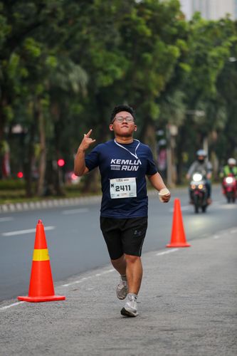 Race photo from KEMLU RUN 2025