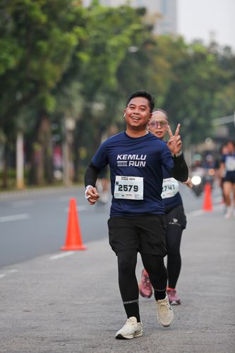 Race photo from KEMLU RUN 2025