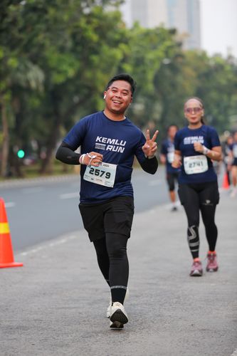 Race photo from KEMLU RUN 2025