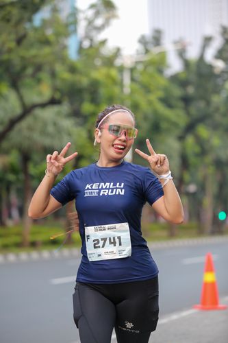 Race photo from KEMLU RUN 2025