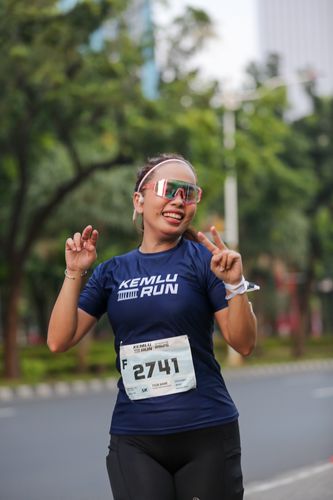 Race photo from KEMLU RUN 2025