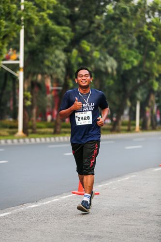 Race photo from KEMLU RUN 2025