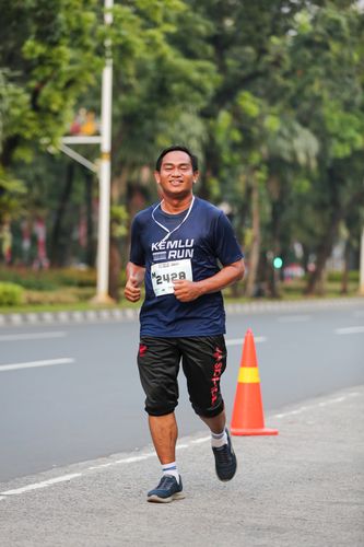 Race photo from KEMLU RUN 2025