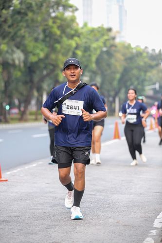 Race photo from KEMLU RUN 2025