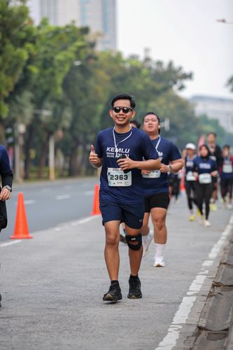 Race photo from KEMLU RUN 2025