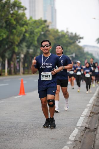 Race photo from KEMLU RUN 2025