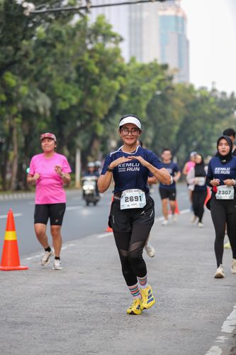 Race photo from KEMLU RUN 2025