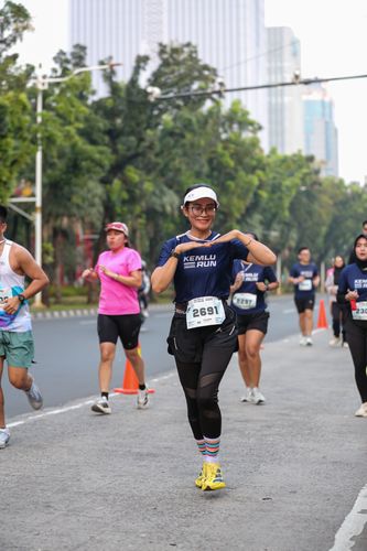 Race photo from KEMLU RUN 2025
