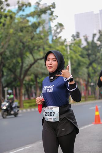 Race photo from KEMLU RUN 2025