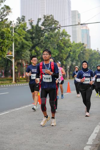 Race photo from KEMLU RUN 2025