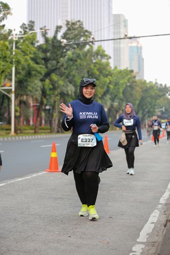 Race photo from KEMLU RUN 2025