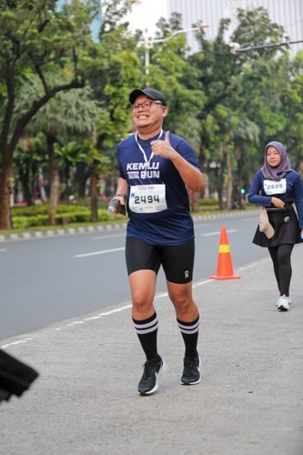 Race photo from KEMLU RUN 2025