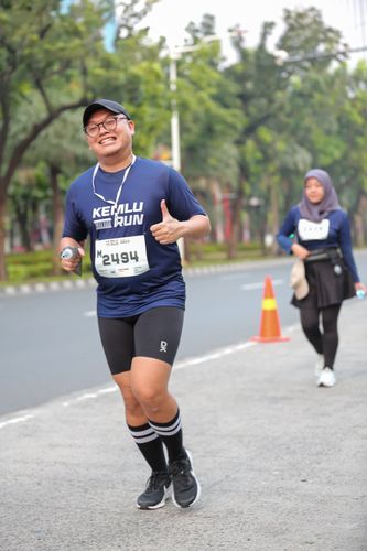 Race photo from KEMLU RUN 2025