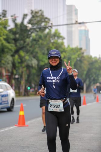 Race photo from KEMLU RUN 2025