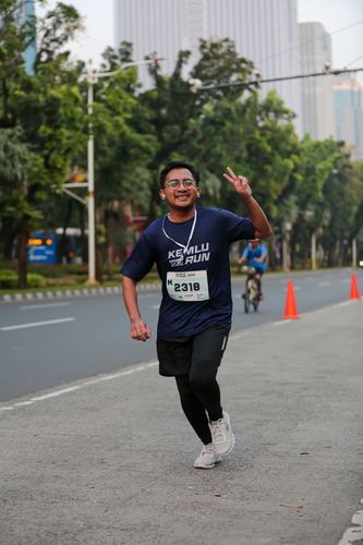 Race photo from KEMLU RUN 2025