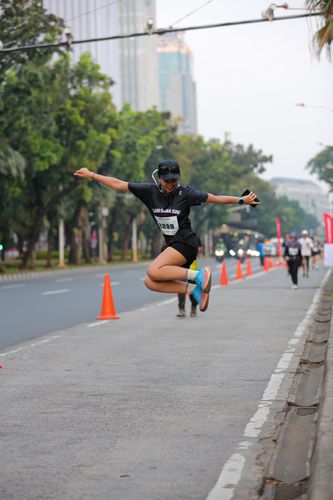 Race photo from KEMLU RUN 2025