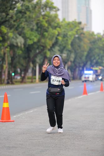Race photo from KEMLU RUN 2025