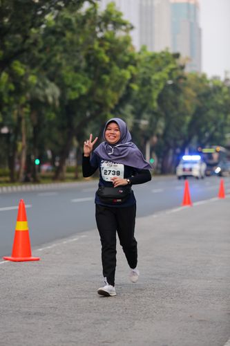 Race photo from KEMLU RUN 2025