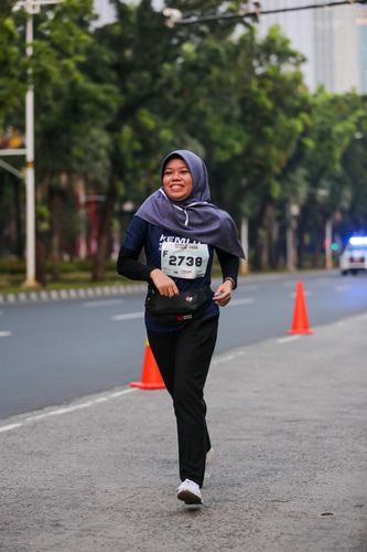 Race photo from KEMLU RUN 2025