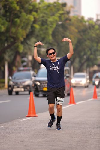 Race photo from KEMLU RUN 2025